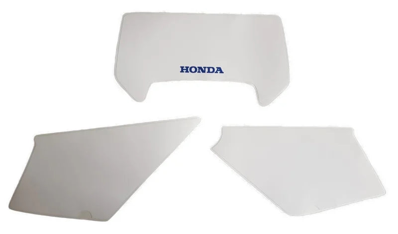 Dekalsett kåper MT helhvit/blå