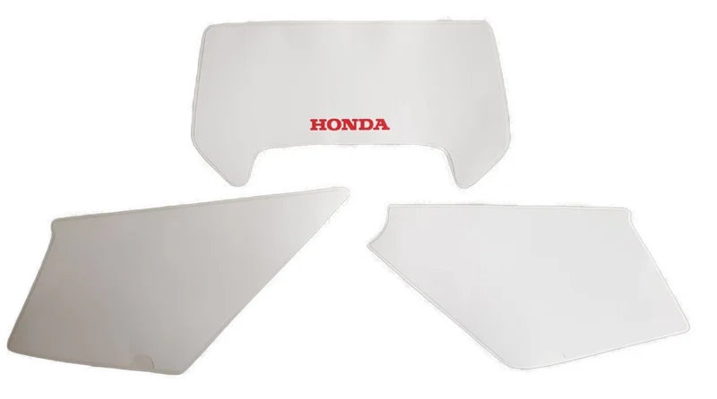 Dekalsett kåper MT helhvit/rød